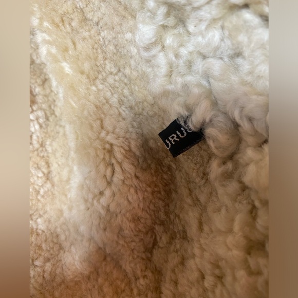 Vintage Walter Davoucci Shearling Leather Blue  Jacket Winter Mens XL - Picture 10 of 14